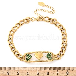 Rectangle 304 Stainless Steel Bracelets&nbsp;BJEW-R011-01G-03
