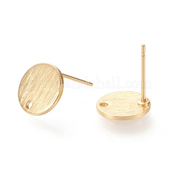 Brass Stud Earring Findings&nbsp;KK-F820-41G