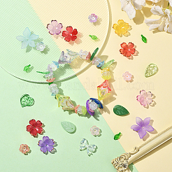 500Pcs Leaf & Flower Jewelry Making Finding Kits&nbsp;DIY-SC0031-74