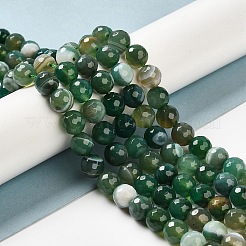 Natural Striped Agate/Banded Agate Beads Strands&nbsp;G-A246-8mm-06