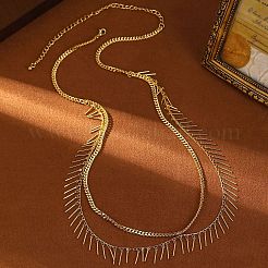 Alloy Tassel Double Layer Waist Belly Chains for Women&nbsp;FS-WG82127-01