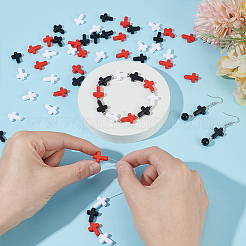 300Pcs 3 Colors Opaque Acrylic Beads&nbsp;SACR-WR0001-03