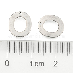 Tarnish Resistant 304 Stainless Steel Letter Charms&nbsp;X-STAS-O072-O