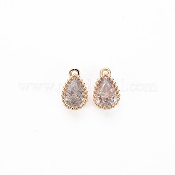 Brass Inlaid Cubic Zirconia Charms&nbsp;KK-S356-771