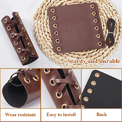 PU Leather Leather Motorcycle Grip Covers&nbsp;AJEW-WH20001-44D