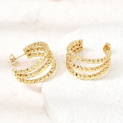 201 Stainless Steel Stud Earrings&nbsp;SA-CBA4A0D-06G