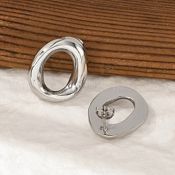 304 Stainless Steel Oval Stud Earrings&nbsp;EJEW-M073-06P