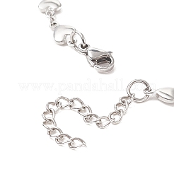 Non-Tarnish 304 Stainless Steel Heart Chain Necklace for Women&nbsp;NJEW-TA00061