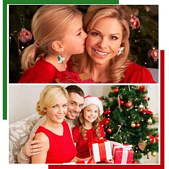 Christmas Theme Imitation Leather Fabric&nbsp;DIY-FG0001-03