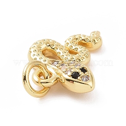Brass Micro Pave Cubic Zirconia Charms&nbsp;KK-C012-16G
