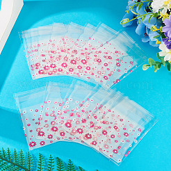 2 Bags Flower Printed OPP Cellophane Self Seal Bags&nbsp;OPC-TADJ0001-01