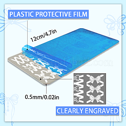 Stainless Steel DIY Nail Art Templates&nbsp;MRMJ-WH0092-050