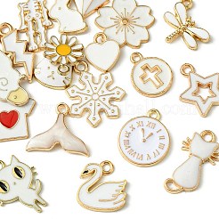 20Pcs 20 Styles Alloy Enamel Pendants&nbsp;ENAM-FS0001-73C