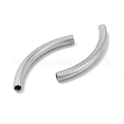 Non-Tarnish Textured 304 Stainless Steel Tube Beads&nbsp;LS-STAS-P319-42P