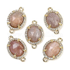 Natural Gemstone Faceted Oval Links&nbsp;G-B126-05G
