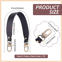 2Pcs 2 Colors Cowhide Wide Bag Handles&nbsp;FIND-PH0024-27