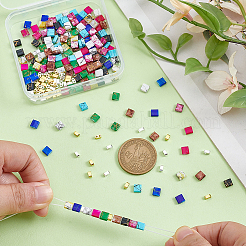 240Pcs 11 Styles Electroplated Non-magnetic Synthetic Hematite Beads & Glass Seed Beads Findings Kits&nbsp;G-PH0003-33
