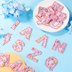 2 Sets Polyester Embroider Self-adhesion Thread Iron on/Sew On Patches&nbsp;PATC-TA0001-54B