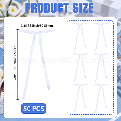 50Pcs Polyester Bowknot for Party Decoration&nbsp;DIY-GF0011-78B