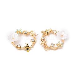 Alloy Enamel Pendants&nbsp;PALLOY-D016-26G-01