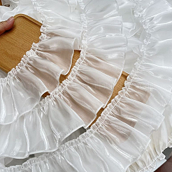 2M Silk Pleated Lace Trim Ribbon&nbsp;OCOR-CY0001-11A