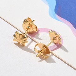 304 Stainless Steel Stud Earrings for Women&nbsp;STAS-Z117-17G-01