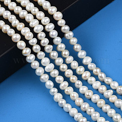 Natural Cultured Freshwater Pearl Beads Strands&nbsp;PEAR-N013-05C