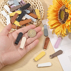 40Pcs 10 Colors PU Leather Zipper Pull Tabs&nbsp;FIND-CA0011-63