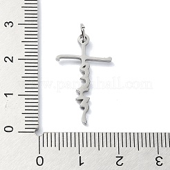 Non-Tarnish 304 Stainless Steel Pendants&nbsp;STAS-C097-66P