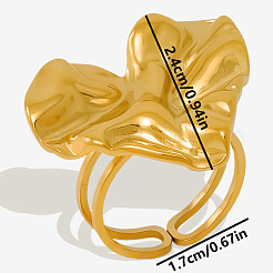Stylish 304 Stainless Steel Heart Open Ring Women&nbsp;YW1550-2