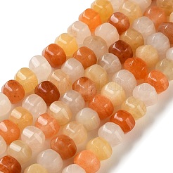 Natural Golden Silk Jade Beads Strands&nbsp;G-C284-B01-01