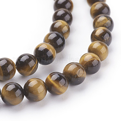 Natural Tiger Eye Beads Strands&nbsp;X-G-G099-6mm-4