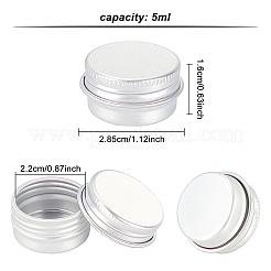 Round Aluminium Tin Cans&nbsp;LS-CON-WH0079-14