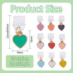 20Pcs 10 Style Plastic Mobile Dustproof Plugs&nbsp;HJEW-DC00056