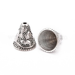 Tibetan Style Cone Alloy Bead Caps&nbsp;X-PALLOY-I112-09AS