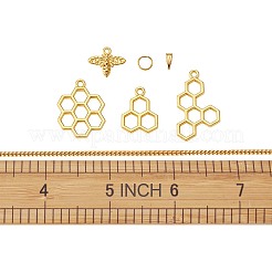 DIY Bee Honeycomb Necklace Making&nbsp;DIY-TA0002-87G