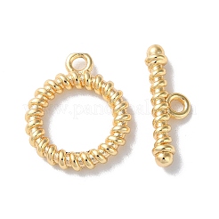 Brass Toggle Clasps&nbsp;KK-F867-46G