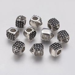 Ion Plating(IP) 304 Stainless Steel European Beads&nbsp;STAS-J022-037AS