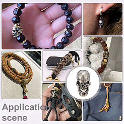 4Pcs Brass Beads&nbsp;KK-PH0013-27AS