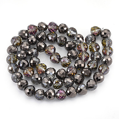 Electroplate Glass Beads Strands&nbsp;EGLA-T010-01A
