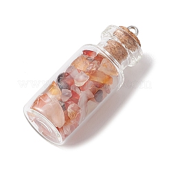 10Pcs 10 Styles Glass Bottle Pendants&nbsp;PALLOY-JF02875
