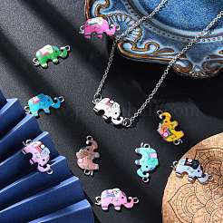 70Pcs 14 Styles Zinc Alloy Connector Charms&nbsp;ENAM-CJ0004-21
