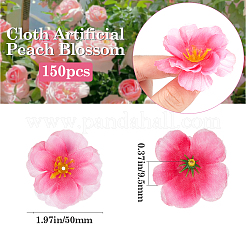 150Pcs Cloth Artificial Peach Blossom&nbsp;AJEW-BBC0002-33