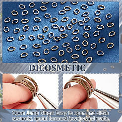 300Pcs 2 Colors 304 Stainless Steel Open Jump Rings&nbsp;STAS-DC0011-94