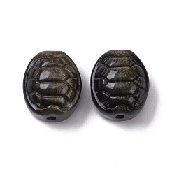 Natural Golden Sheen Obsidian Beads&nbsp;G-B019-01B