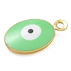 Rack Plating Brass Enamel Charms&nbsp;KK-G515-13G