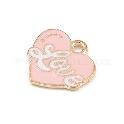 Valentine's Day Alloy Enamel Pendants&nbsp;ENAM-I084-01KCG-02