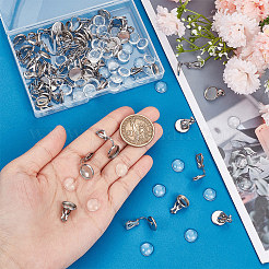 Blank Dome Clip-on Earring Making Kit&nbsp;DIY-UN0005-21