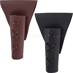 CutHollow 2Pcs 2 Colors Imitation Leather Knife Sword Sheaths&nbsp;FIND-CL0001-10B