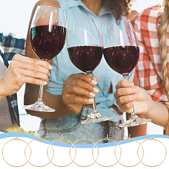 316 Stainless Steel Wine Glass Charms Rings&nbsp;STAS-UN0012-40G